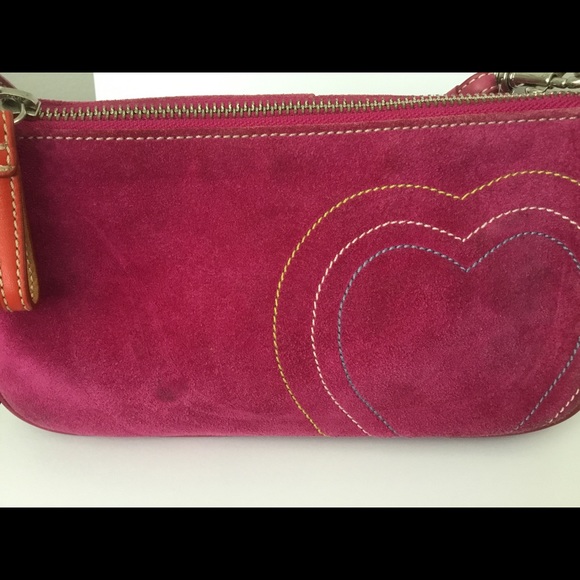SOLD! Coach Suede Bag - Picture 2 of 9